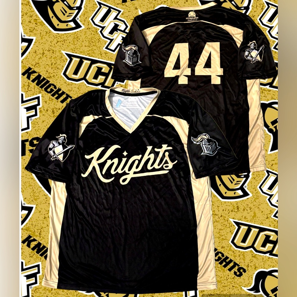 UCF Central Florida Knights Orlando XL X-Large Satiny #44 Jersey Shirt NWOT